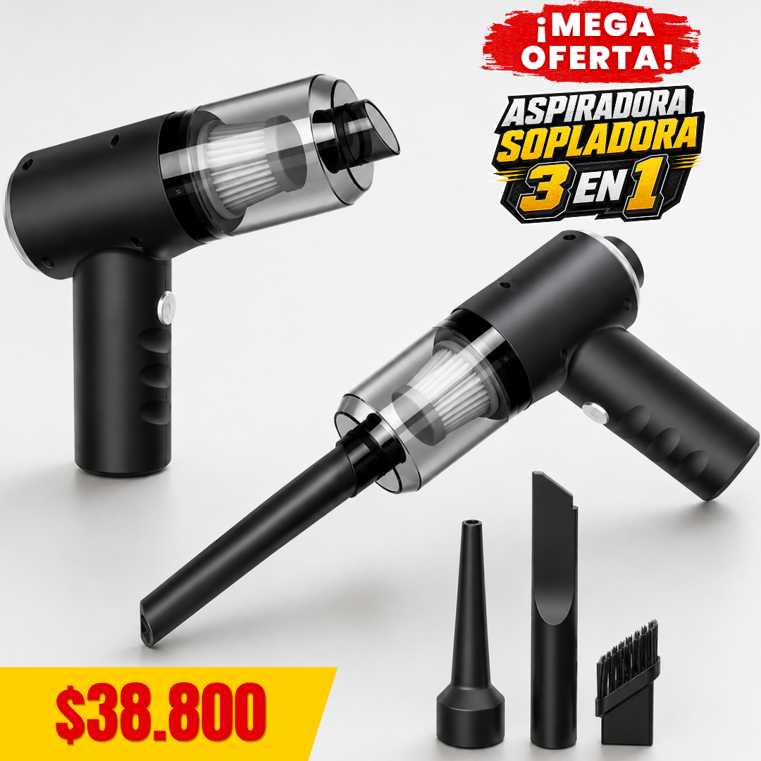 Aspiradora Sopladora Portatil 3 en 1