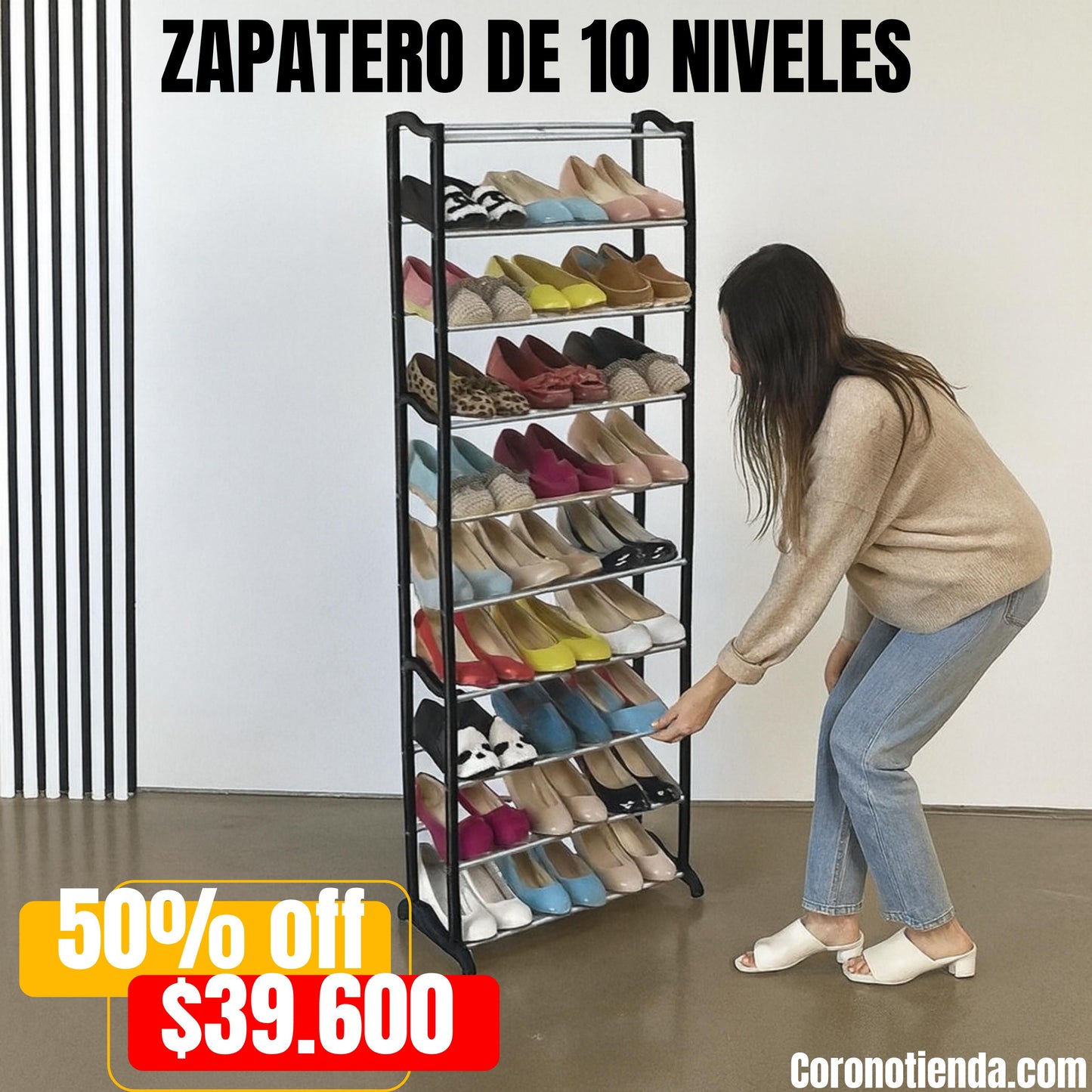 Organizador de Zapatos 10 Niveles