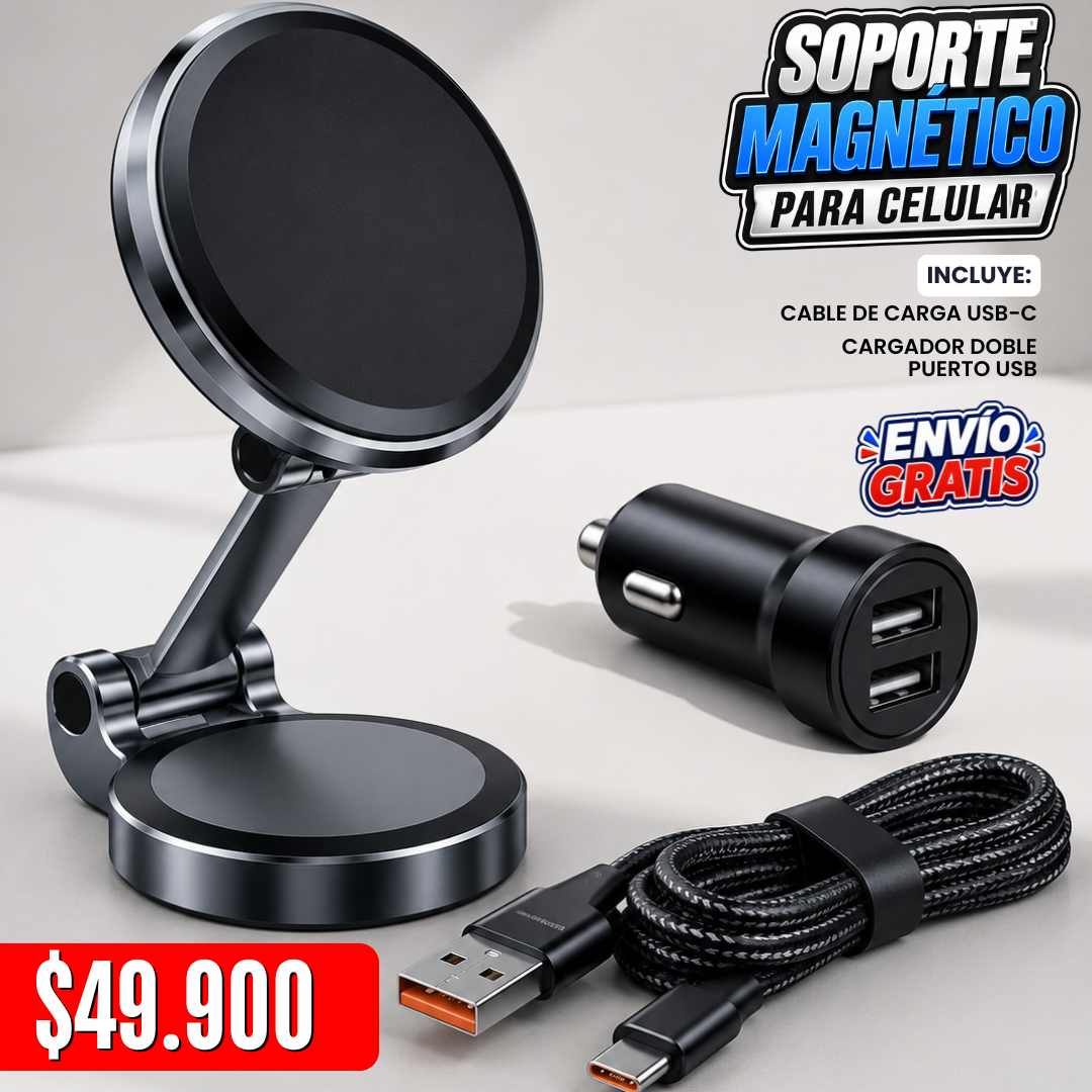 Soporte Magnético de Celular 3X1