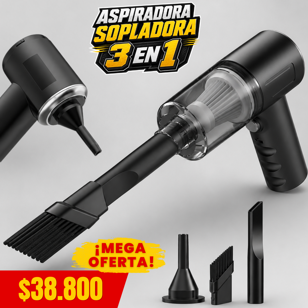 Aspiradora Sopladora Portatil 3 en 1