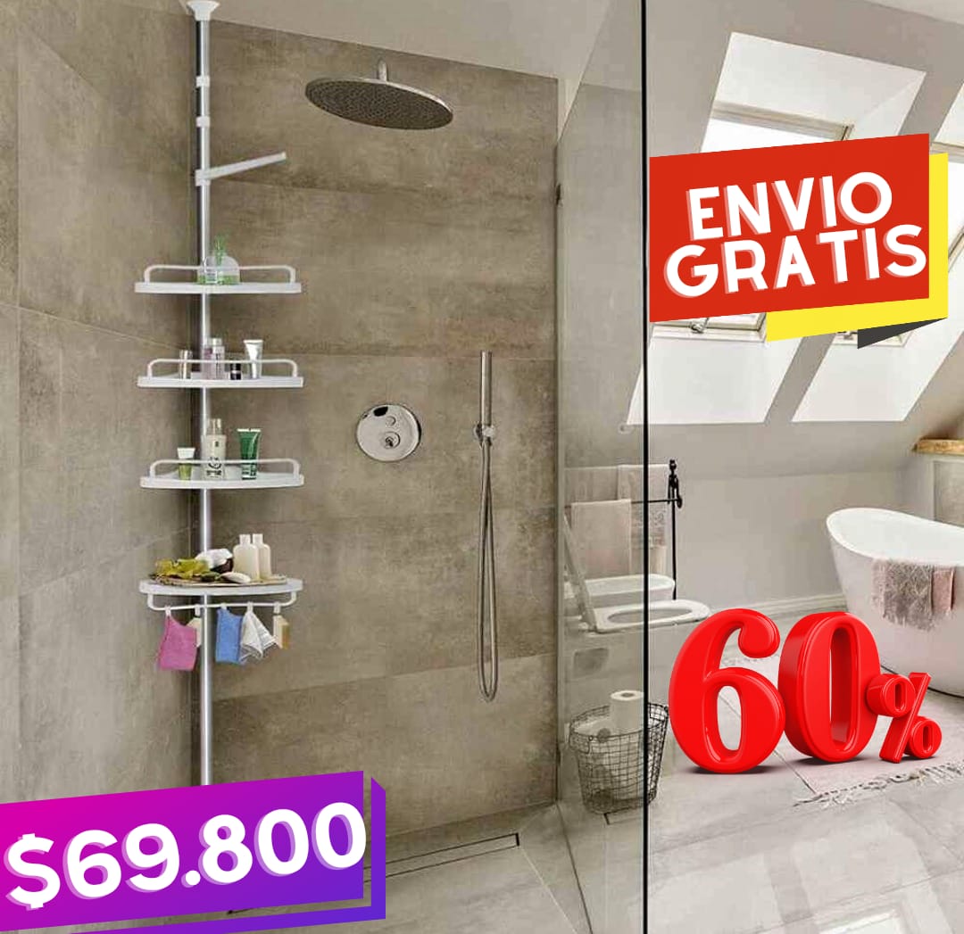 Organizador de baño esquinero