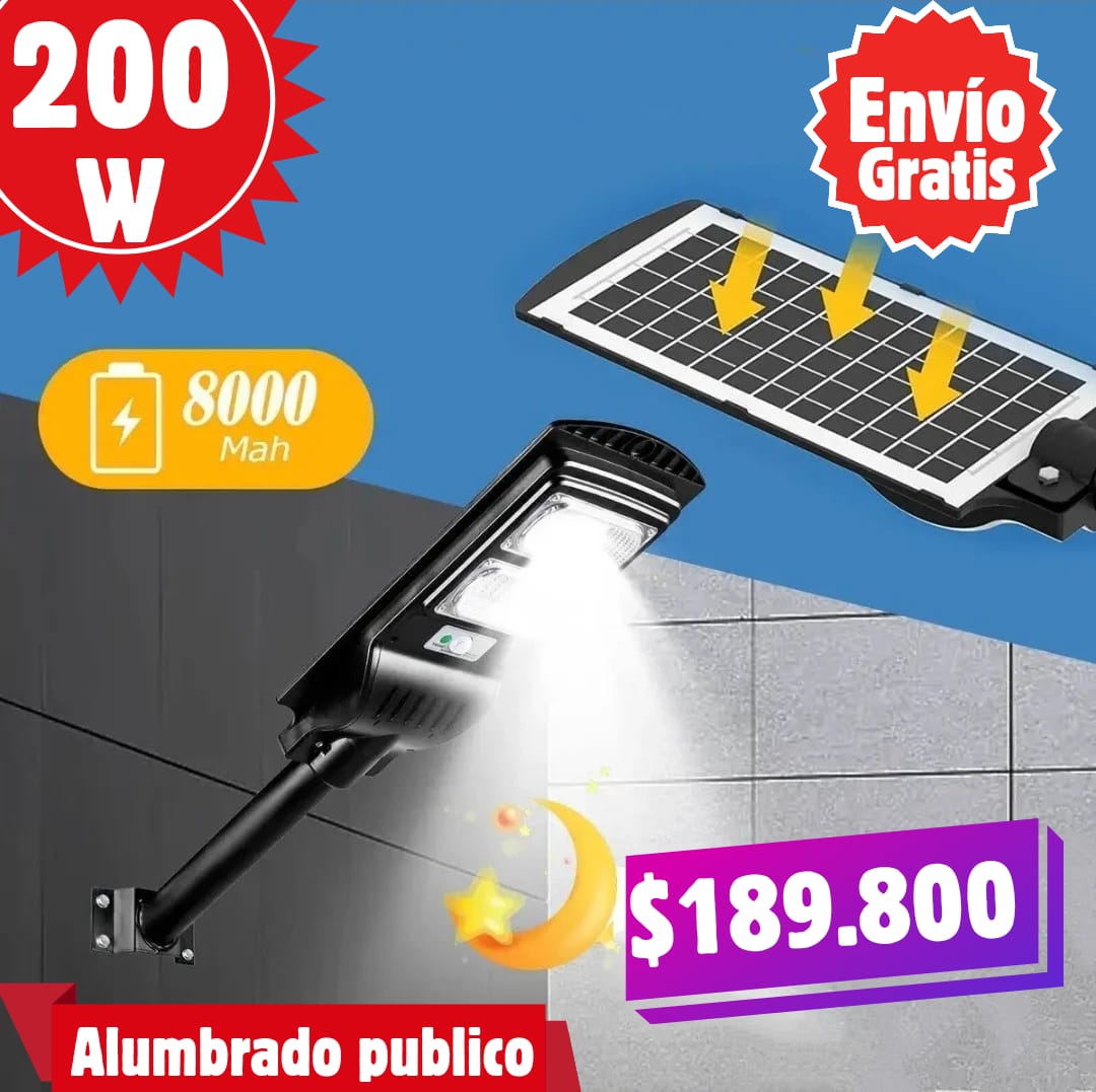 LAMPARA SOLAR 200W