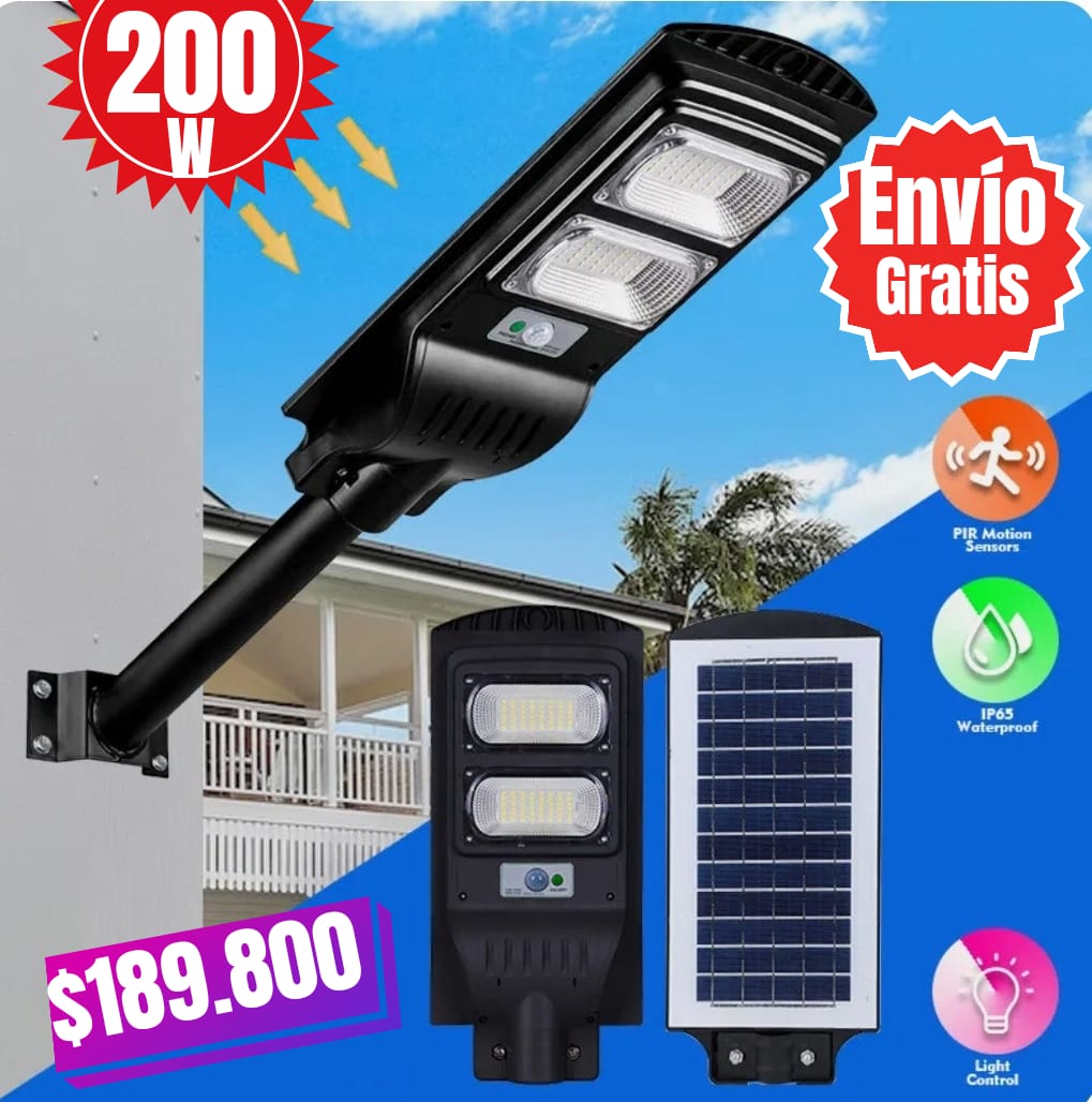 LAMPARA SOLAR 200W