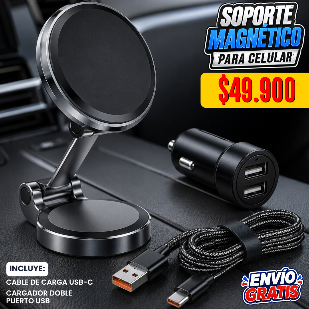 Soporte Magnético de Celular 3X1
