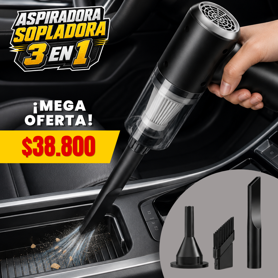 Aspiradora Sopladora Portatil 3 en 1