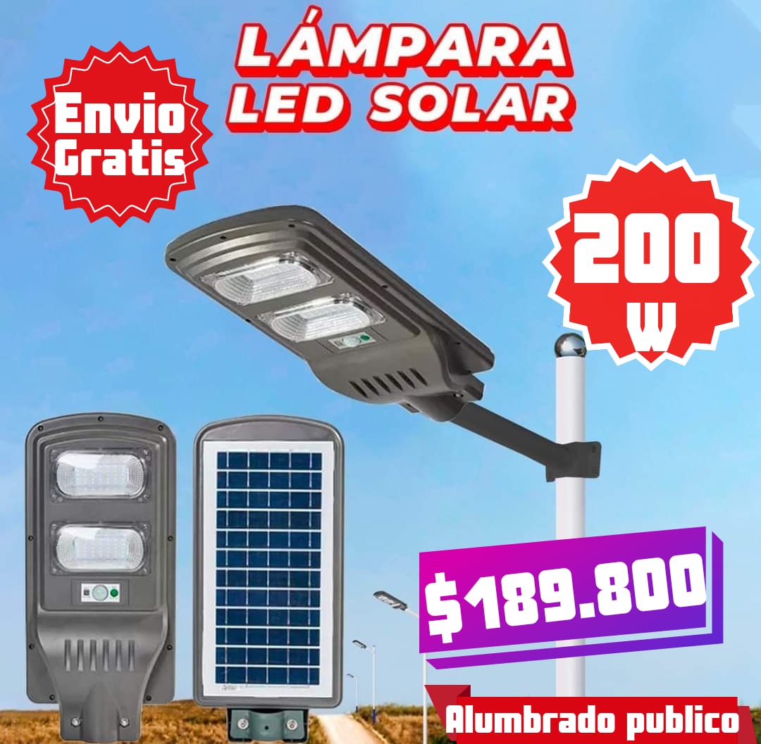 LAMPARA SOLAR 200W