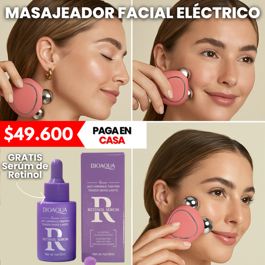 Masajeador facial + Serum