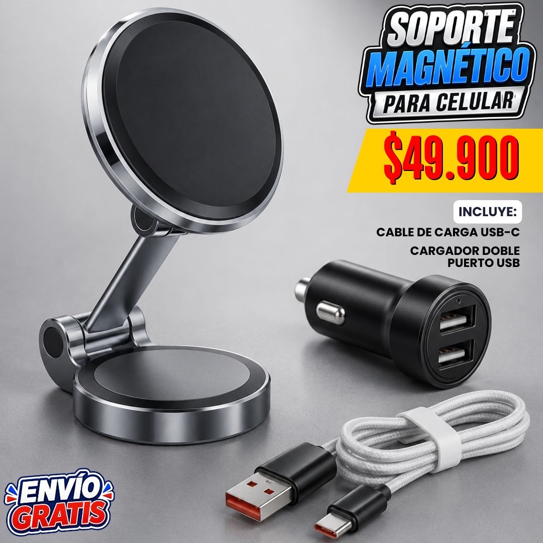 Soporte Magnético de Celular 3X1
