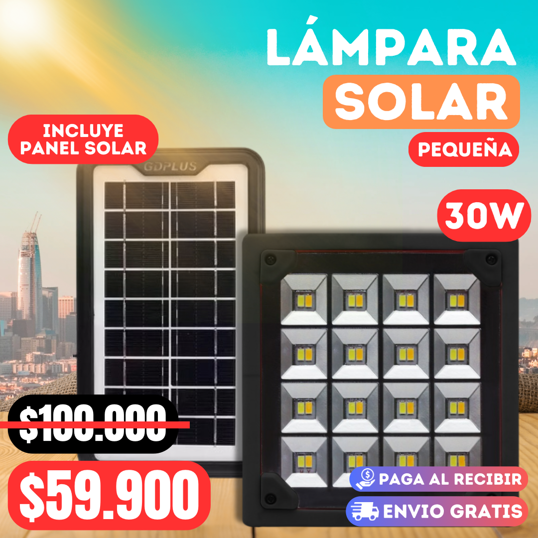 Lampara Led Solar 30 w