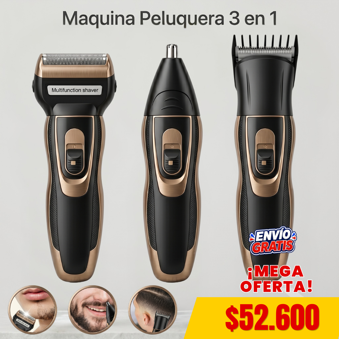 Maquina peluquera 3 en 1