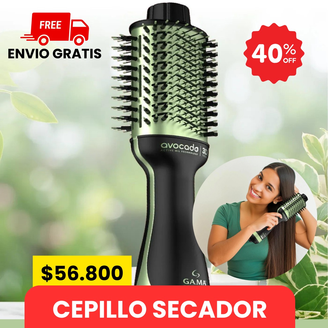 CEPILLO SECADOR 4 EN 1 DE AGUACATE