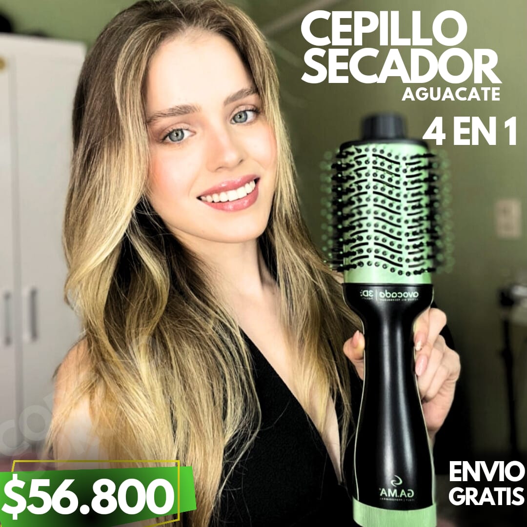 CEPILLO SECADOR 4 EN 1 DE AGUACATE