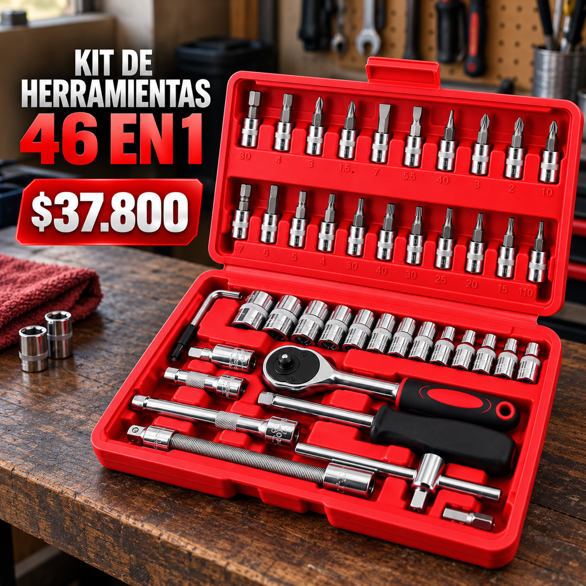 Kit de herramientas 46 en 1