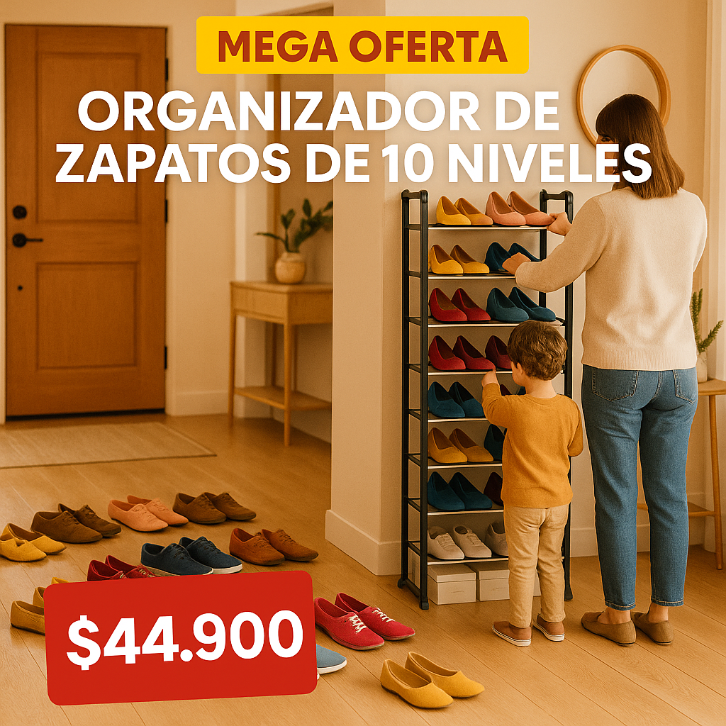 Organizador de Zapatos 10 Niveles