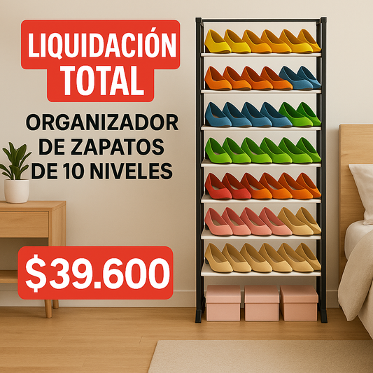 Organizador de Zapatos 10 Niveles