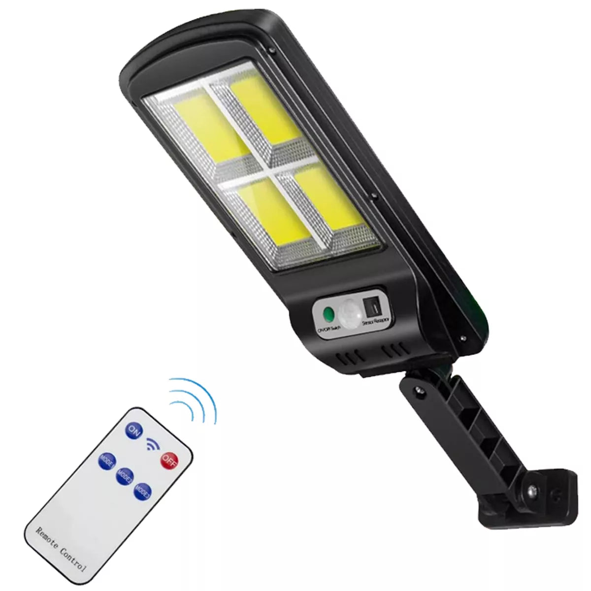 LAMPARA SOLAR CON SENSOR Y CONTROL REMOTO X4