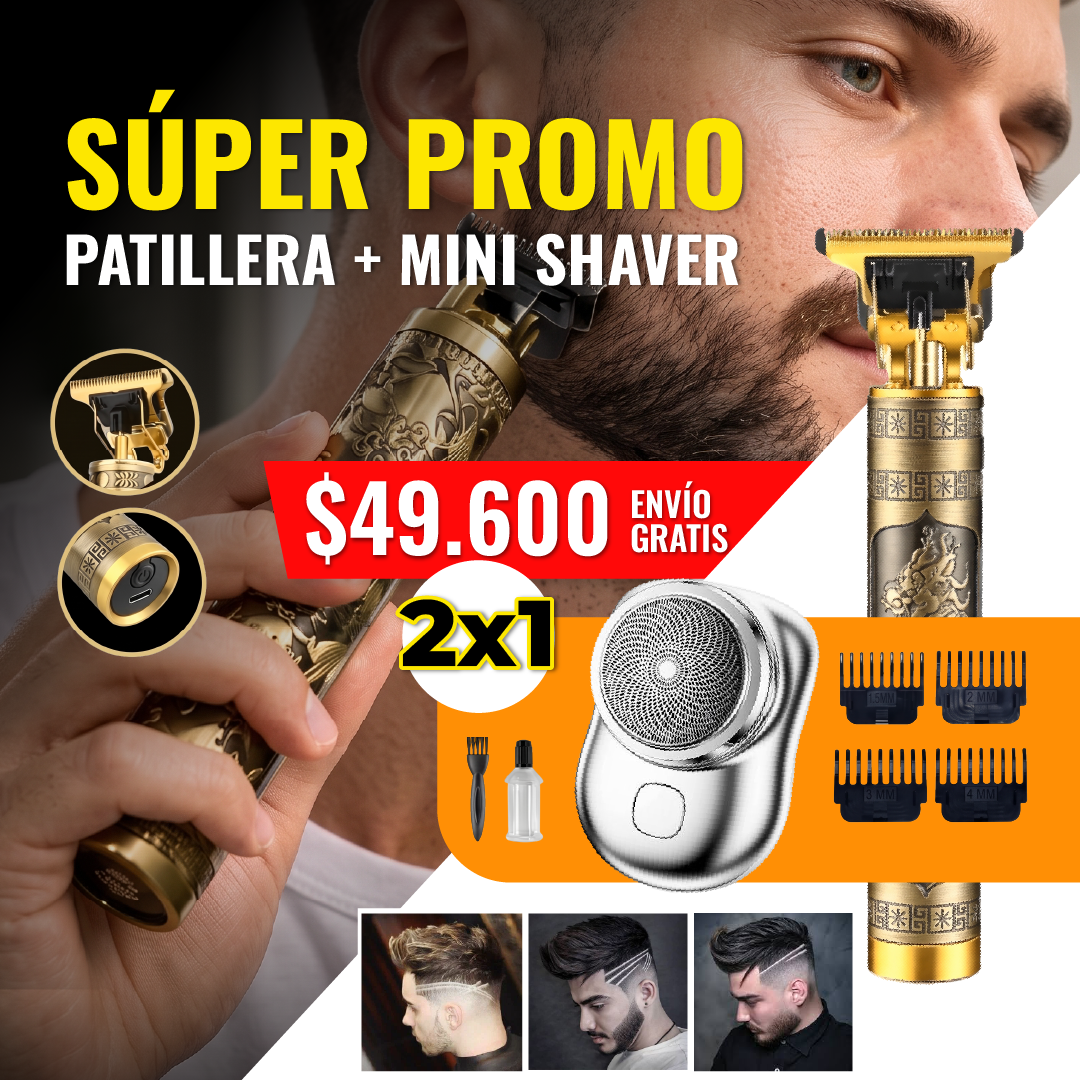 2X1 COMBO PATILLERA BUDA + MINI SHAVER