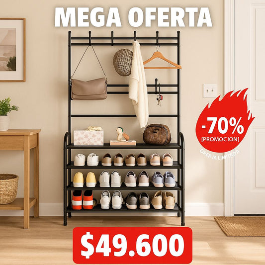 Organizador perchero 2 en 1