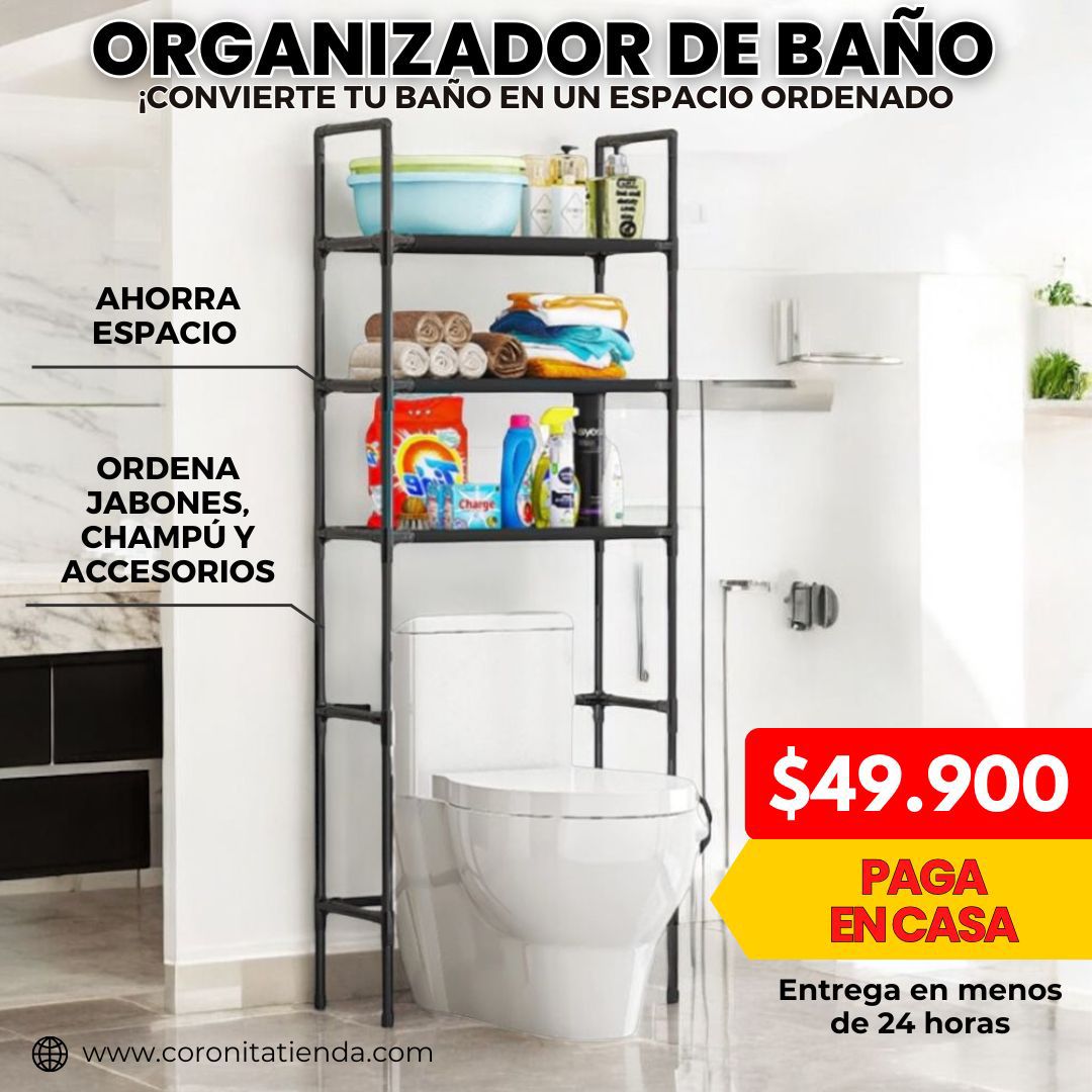 Organizador de baño 3 niveles