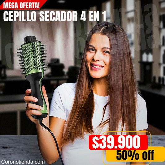 CEPILLO SECADOR 4 EN 1 DE AGUACATE