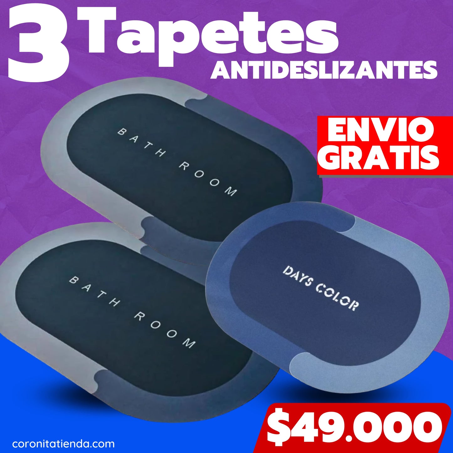 3X2 TAPETES DE BAÑO