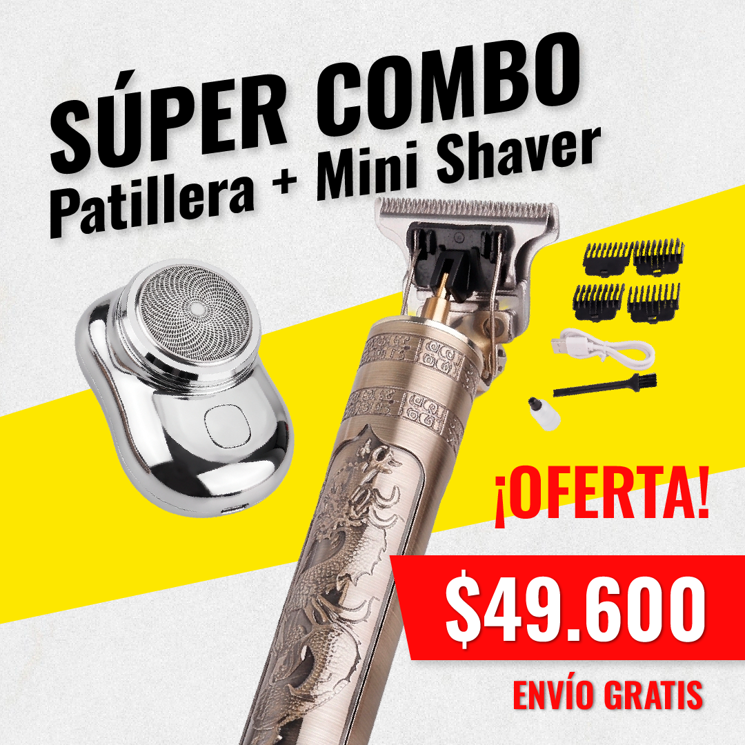 2X1 COMBO PATILLERA BUDA + MINI SHAVER