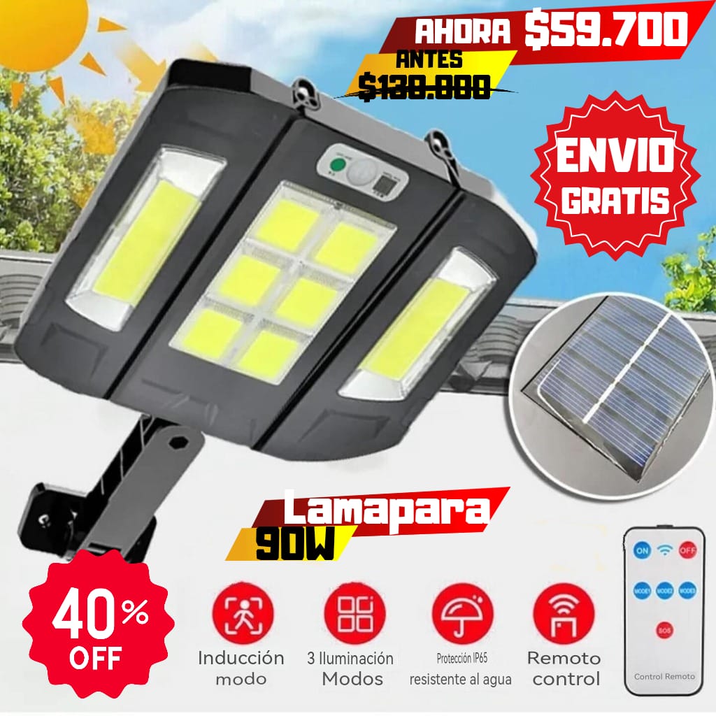 Lampara exteriores 90W