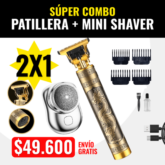 2X1 COMBO PATILLERA BUDA + MINI SHAVER